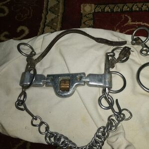 Mikmar jointed slanted Pelham bit